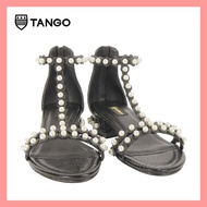 TANGO รองเท้าแฟชั่นสตรี รุ่น DANY สีใหม่ รองเท้าผู้หญิง ประดับมุก รองเท้าหนังแท้ รองเท้าแตะหุ้มส้น ร