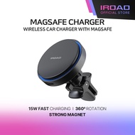 IROAD Magsafe Wireless Car Charger | 15W Fast Charging & 360° Rotation