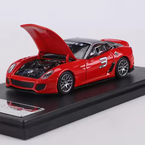 RM MODEL 1:64 599XX Alloy Model Car The hood can be opened