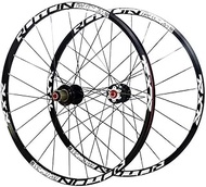 26 27.5 Inch MTB Mountain Bike Wheelset, Alloy Double Wall Rim Carbon Ultralight Drum Disc Brake Quick Release Sealed Bearings 7 8 9 10 Speed 24H,27.5inch