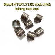 recoil helicoil verbos Drat Busi motor bebek/metik
