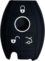 Key Fob Cover for SLK CLK: 3 Buttons Silicone Remote Case Protector Fit for Mercedes Benz E550 ML350