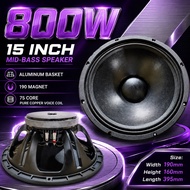 Professional speaker, 15 inch speaker, 8 ohms 800w  mid low