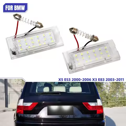 Car Number License Plate Light Lamp LED Lights for BMW X5 E53 X3 E83 OEM 51137062293