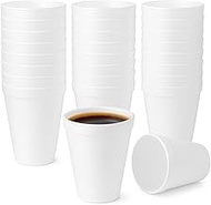 Concession Essentials Foam Cups, Disposable Hot and Cold Beverage Insulated to-Go Cups, 8 Oz, Made i