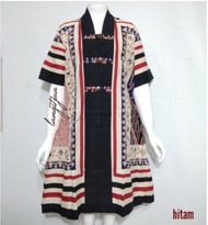 DRESS SALUR INTEN LENGAN PENDEK| DRESS BATIK IMLEK BUSUI FRIENDLY - Ku