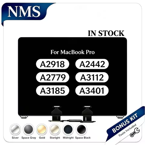LCD Display Assembly Compatible with MacBook Pro 14" A2918 A2442 A2779 A3112 A3185 A3401 Screen Repl