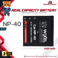 WIXEL Baterai Kamera CAS NP-40 for Casio Exilim EX FC160 FC100 FC150 Z50 Z55 Z57 Z100 Z200 Z300 Z400
