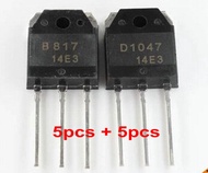 5คู่ = 10ชิ้น5Pcs 2SD1047 + 5Pcs 2SB817 (D1047 B817) ทรานซิสเตอร์ในสต็อก