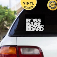 Boss Baby On Board - Car Vinyl Sticker / Kereta Stiker - Vinyl Sticker  (Die-cut)  Baby-05