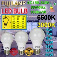 [LOCAL SELLER] Led Light Bulbs 7W 9W 12W 15W 18W 25W Led Bulb [2 Years Warranty) FUJILAMP