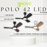 Regair Inovo Polo 42 Led 42 Inch Kipas Siling Ceiling Fan 3 Blades With Remote Control DC Motor