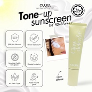 CUURA Glow Defense (Tone-up sunscreen) Facial Skincare Pelindung Matahari Penjagaan Wajah