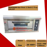 Mf OKAZAWA Gas Oven 1 Deck 2 Tray Commercial Gas Oven 20-400℃ 2 Pcs Tray With Timer Function GVL12T / GVL12