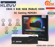 KLEVV 16GB (8GBx2) DDR4/3200 RAM PC (หน่วยความจำ) CRAS X RGB (KD48GU880-32A160X) (LT)