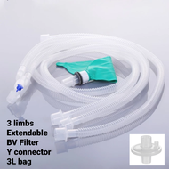 Anesthesia Breathing Circuit 3 limbs expandable