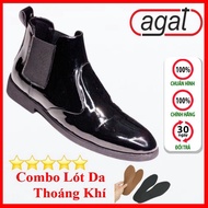 Agat Men's High Collar Boots, Beautiful High Quality, Super Durable Stitched Sole, 3cm Height Increa