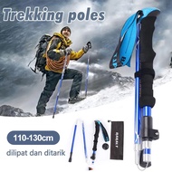 COD Trekking pole lipat tracking pole naturehike 5-Node tongkat pendaki Camping Hiking tiang trekking