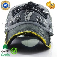 Men's Baseball Cap: BlackRebel - Original 3D Embroidered Baseball Cap SHA777