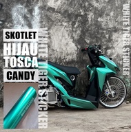 SKOTLET STIKER MOTOR HIJAU TOSCA METALIK STIKER MOTOR HIJAU TOSCA CANDY SKOTLET HIJAU TOSCA METALIK 