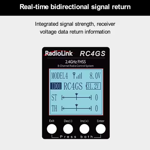 Radiolink R6FG V5 Receiver 6 Channel 2.4GHz for RC Car and Boat Radio Transmitter Remote Controller 
