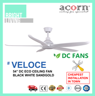 Acorn Veloce DC-160 54 Inch Eco Ceiling Fan + Remote Control