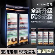 雙門展示櫃風冷無霜展示櫃冷藏展示櫃智能冷凍冰櫃對開門冰箱