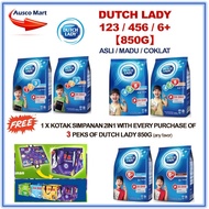 DUTCH LADY 123 / 456 / 6+ 【850G】FREE 1 x KOTAK SIMPANAN WITH PURCHASE OF 3 PEKS