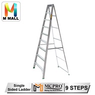 MCPRO Aluminium Single Sided Ladder 9 Steps Tangga