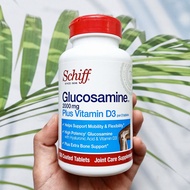 Glucosamine and Hyaluronic Plus Vitamin D3 2000mg 150 Coated Tablets (Schiff) กลูโคซามีนซัลเฟต ไฮยา