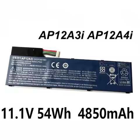 AP12A3i AP12A4i 11.1V 54Wh Laptop Battery For Acer Aspire M3 M5 Iconia W700 Timeline U M3-581TG U M5