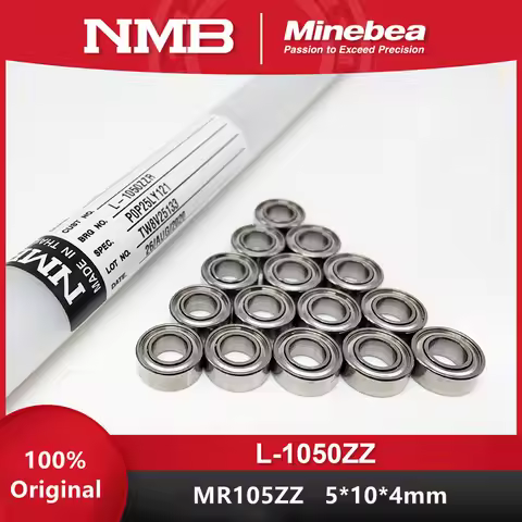 Original Minebea NMB bearing L-1050ZZ 5*10*4mm MR105ZZ miniature ball bearing 1050 MR105 5x10x4 mm