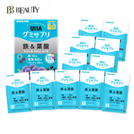 味覺糖 - UHA 鐵和葉酸 營養補充軟糖盒裝220粒 (20粒裝 x 11包裝) [平行進口]