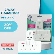 NEW ARRIVAL! IWILL 2 Way T-Adaptor USB A+C - Rapid Charging Speed - IW-T802U