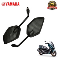 YAMAHA YTX 125 - MOTORCYCLE SIDE MIRROR CARBON| LONG STEM BLACK |MOTOR PARTS ACCESSORIES | BIG CLEAR