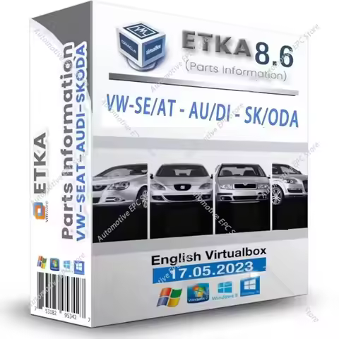New ETK A 8.6 Group Vehicles Electronic Parts Catalogue until 2026 years For V/W+AU/DI+SE/AT+SKO/DA 