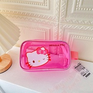 JEREMY1 Transparent Wash Case, Waterproof Cartoon Melody PVC Makeup Bag, Hangable Japanese Style Kite Zipper Anime Storage Bag Kids