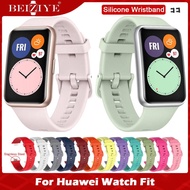 สายนาฬิกาซิลิโคนแบบสปอร์ต สำหรับ for Huawei Watch Fit/Huawei Watch Fit New SmartWatch สายนาฬิกาข้อมือ สำหรับ huaweiwatch fit/huaweiwatch fit new WristBand Bracelet belt