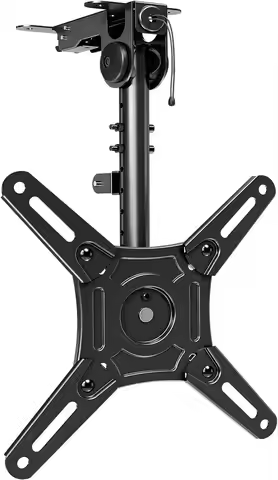 Flip Down Ceiling Tv Mount For Most 14-40 H Tvs, Floding Tv Mount For Flat And Pitched Roof, Height 