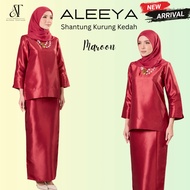 ALEEYA BAJU KURUNG KEDAH SHANTUNG SILK MUSLIMAH PLAIN  Clothing Sets NEW ARRIVAL
