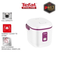 Tefal Mechanical Mini Rice Cooker 0.4L RK1721 – Durable Non-Stick, Removable Inner Lid, Convenient, Easy Clean, 2 Cups