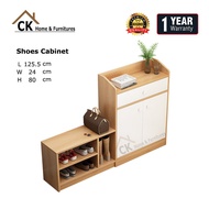 CK L125.5cm Doorway Footstool With Shoes Cabinet Shoes Rack Bench