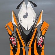 SATRIA R 2002 STICKER STRIPING BLACK ORANGEORANGE