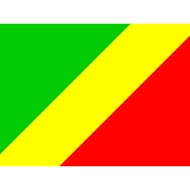 Republic Kongo Flag Peles Material Size 90 x 60