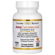 California Gold Nutrition Astaxanthin Carotenoid Complex, Lutein, Lycopene, Astaxanthin, 30 Veggie S