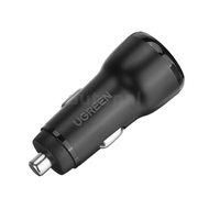 UGREEN CD215 Dual USB Port Car Charger 15.5W Fast Charge 5V 3.1A Output for 12V 24V Vehicle
