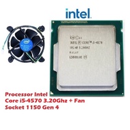 INTEL CORE i5-4570 3.20GHz SOCKET 1150 + FAN PROCESSOR CORE I5 4570 3.20GHZ + FAN GEN 4