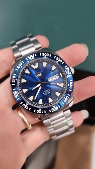 Seiko 5 Sports Automatic Stainless Steel Blue Dial Fullbox Elegan