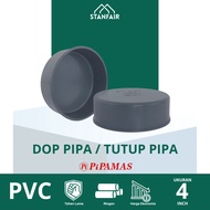 Pipe Dop D 4" PVC / Dop D 4" PVC Pipe Cap/ 4 Inch D Pipemas