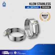 KLEM STENLES GAS KOMPOR REGULATOR SELANG AIR 1 PCS PENGUAT PENGUNCI SELANG ANTI BOCOR MURAH